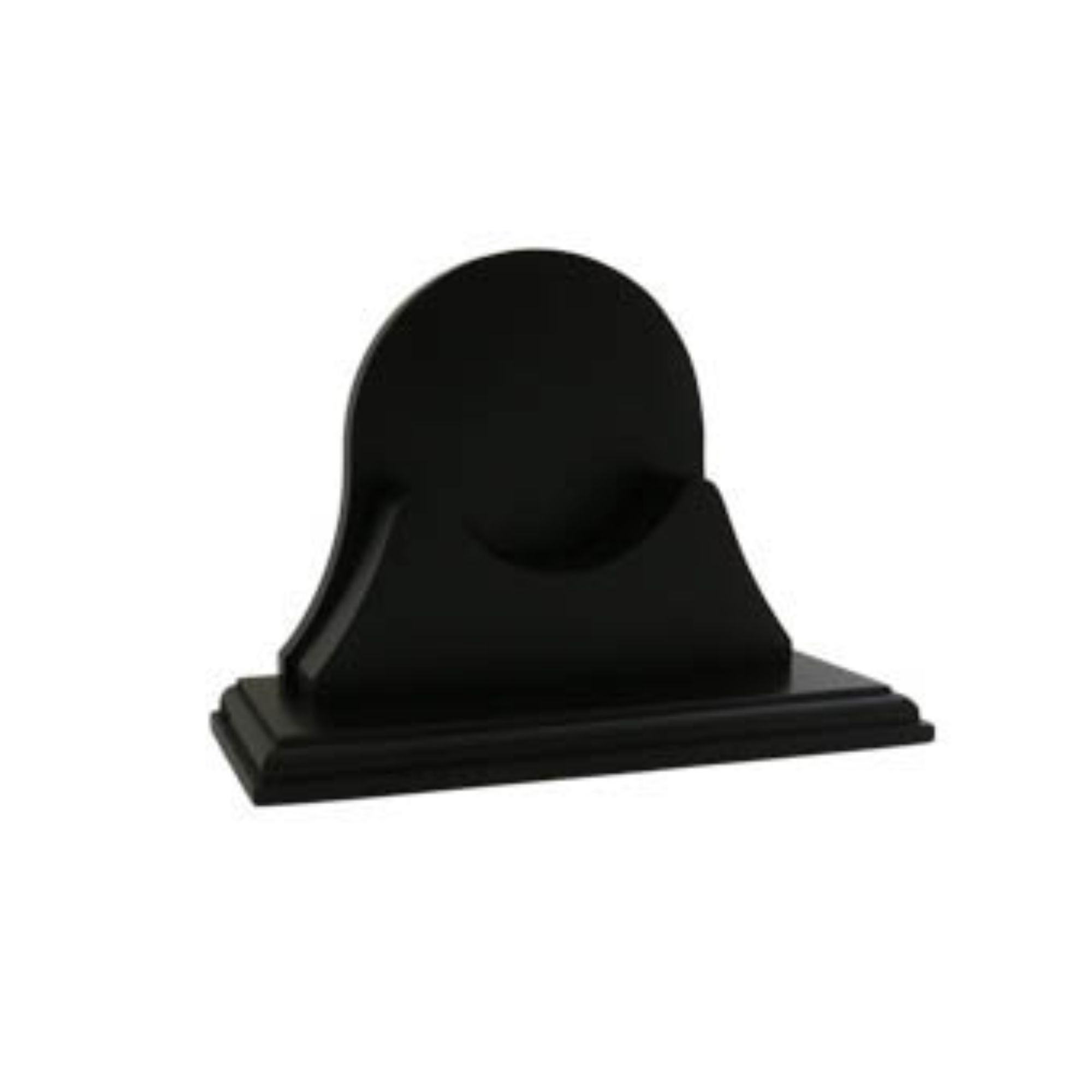 Outdoor Living and Style 12" Black Contemporary Single Mahogany Base for Endurance