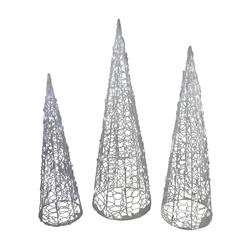 Set Of 3 Outdoor Lighted Christmas Presents