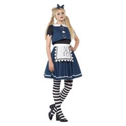 Smiffys 49" Blue and White Dark Day Dreamer Girl Teen Halloween Costume - Extra Small