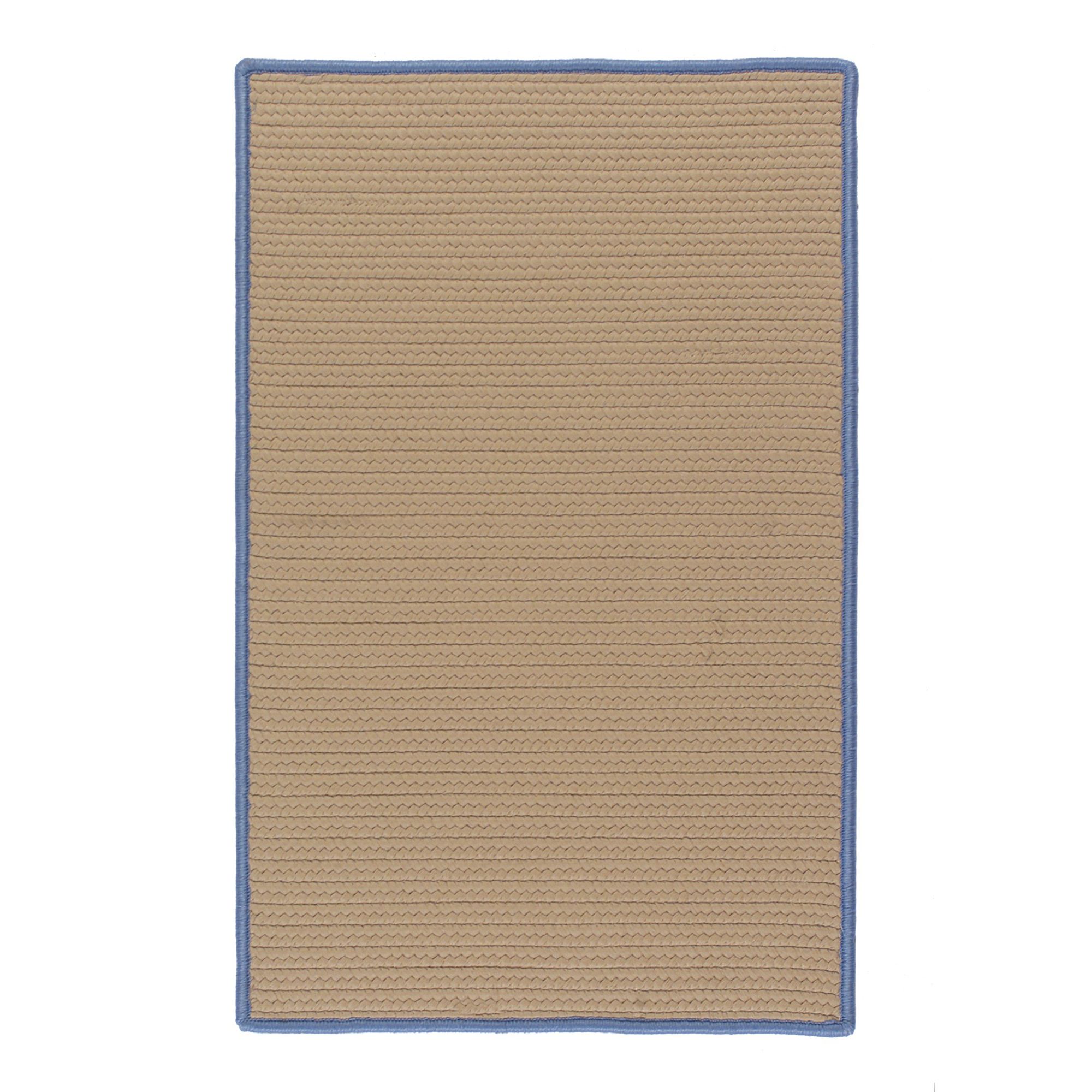 Colonial Mills 2.25' x 3.8' Brown and Blue All Purpose Handcrafted Reversible Rectangular Outdoor Area Throw Rug