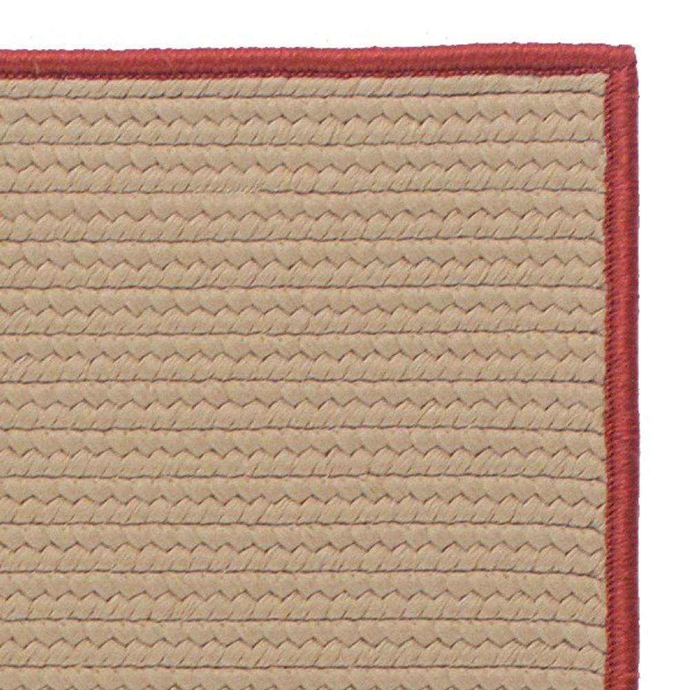 Colonial Mills 4' x 6' Brown and Red All Purpose Handcrafted Reversible Rectangular Outdoor Area Throw Rug