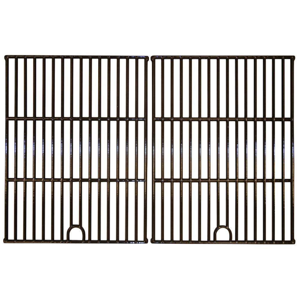 Contemporary Home Living 2pc Gloss Cast Iron Cooking Grid for Charbroil and Kenmore Gas Grills 26.5"