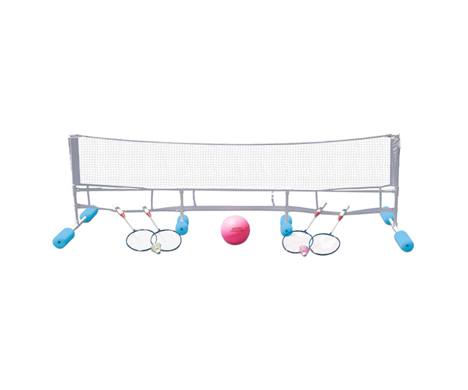 Swim Central 90" Blue and Gray Water Volleyball and Badminton Combo Game