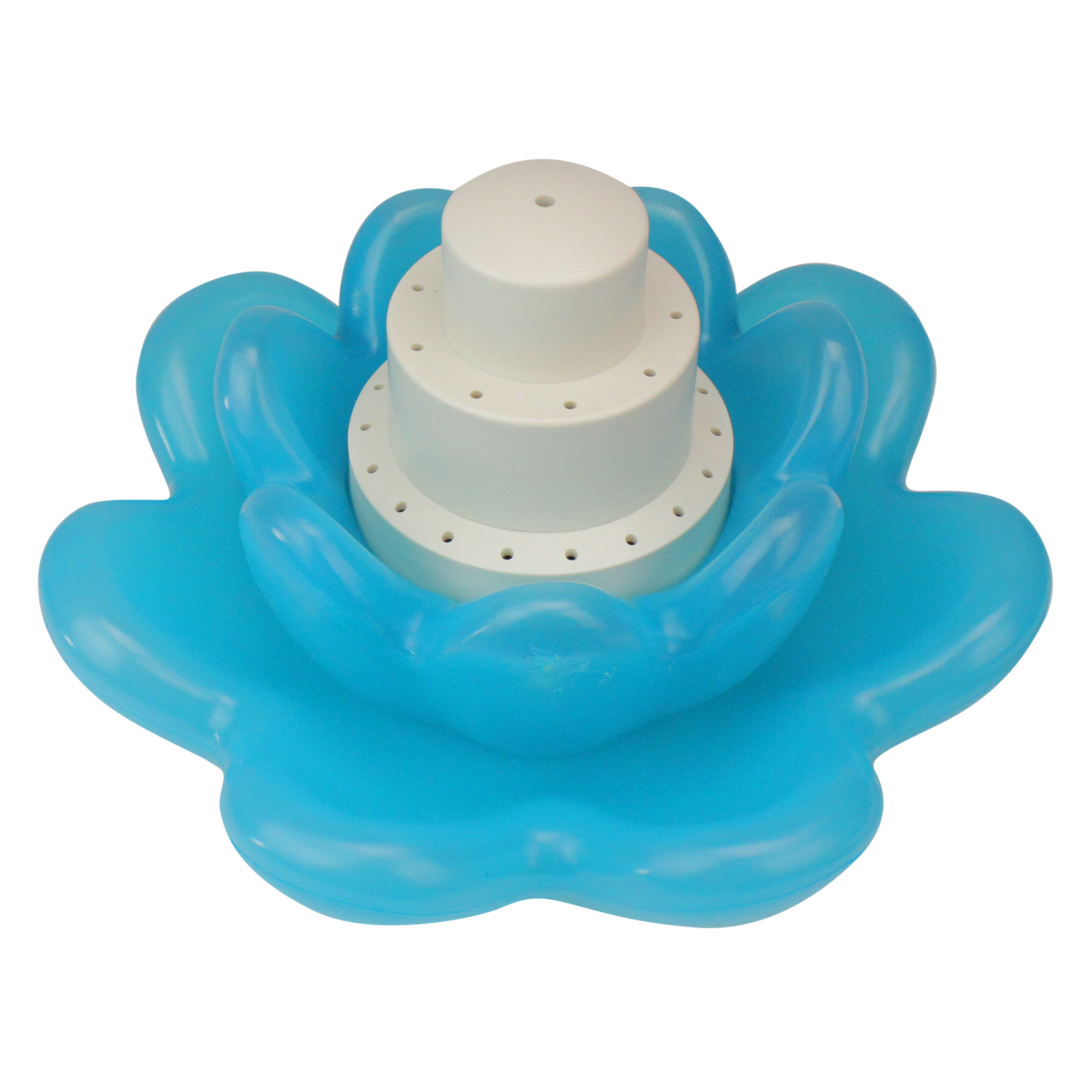 Swim Central 11-Inch Blue Triple Tier Flower Blossom Swimming Pools Water Fountain