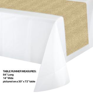 Party Central Pack Of 6 Glittering Gold And White Disposable Party Banquet Table Runners 84 Party Central Pack Of 6 Glittering Gold And White Disposable Party Banquet Table Runners 84