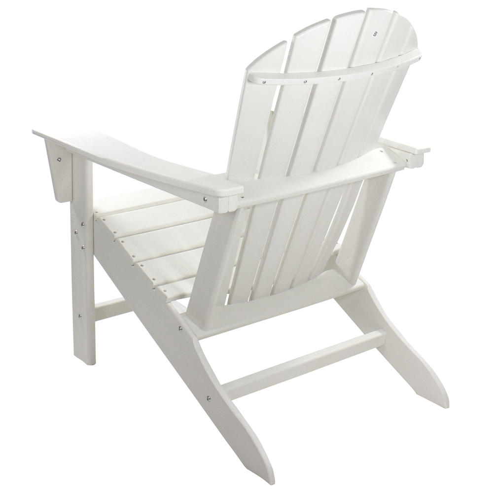 Northlight All Weather Recycled Plastic Outdoor Adirondack Chair, White