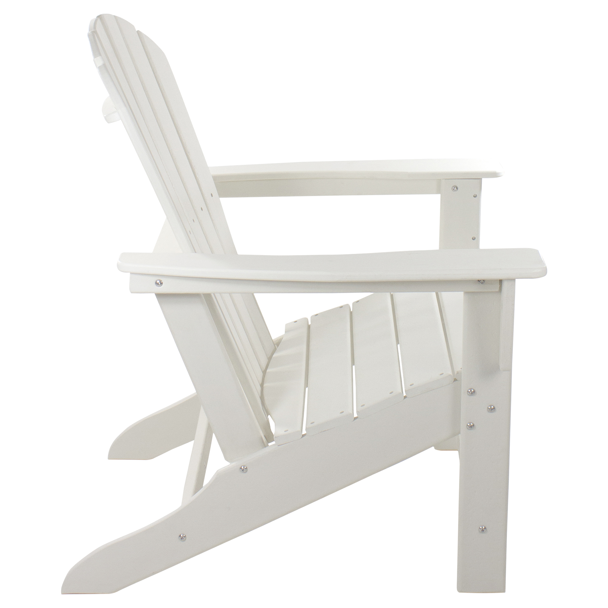 Northlight All Weather Recycled Plastic Outdoor Adirondack Chair, White