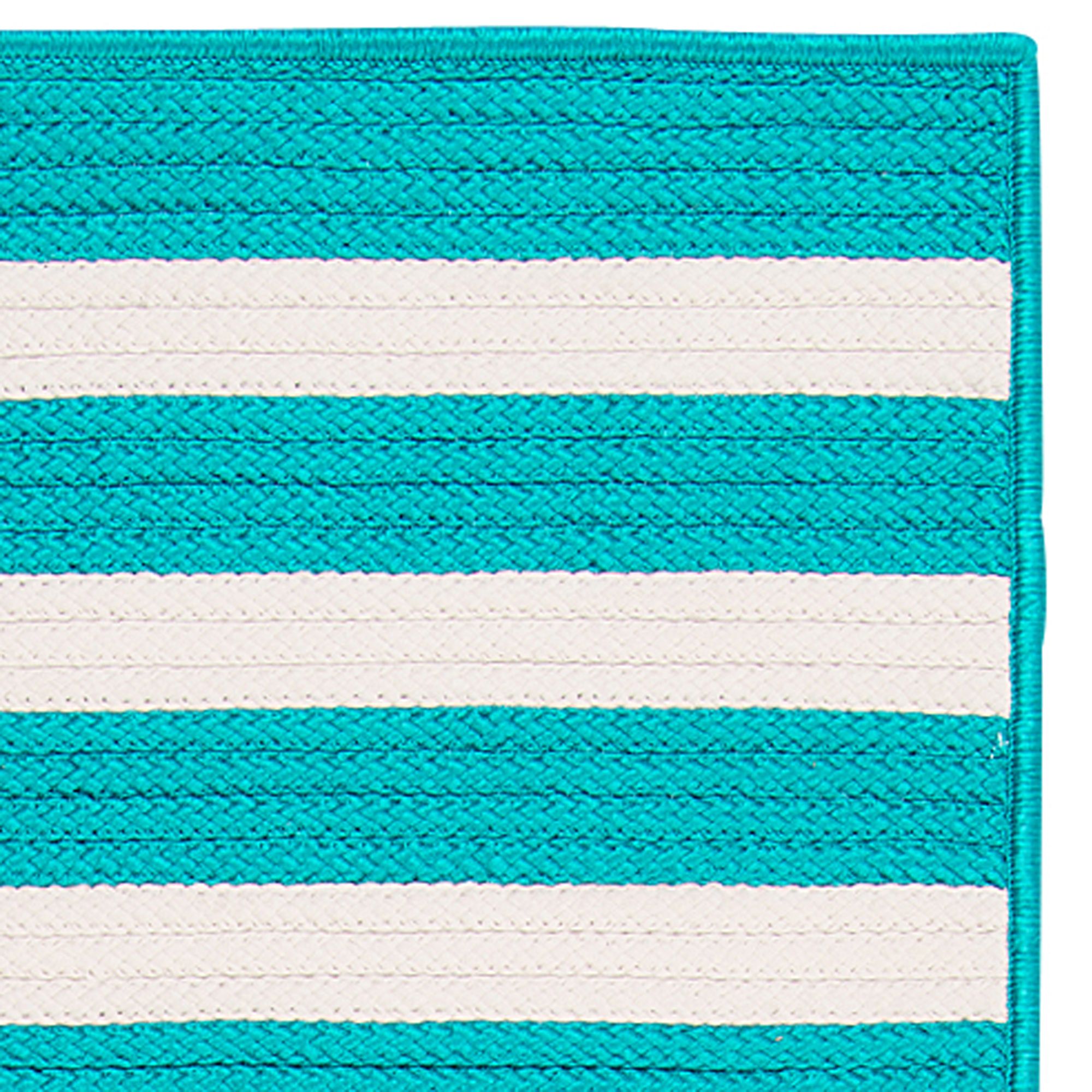 Colonial Mills 2 5 X 13 Aqua Blue And, Red And White Striped Rug Runner