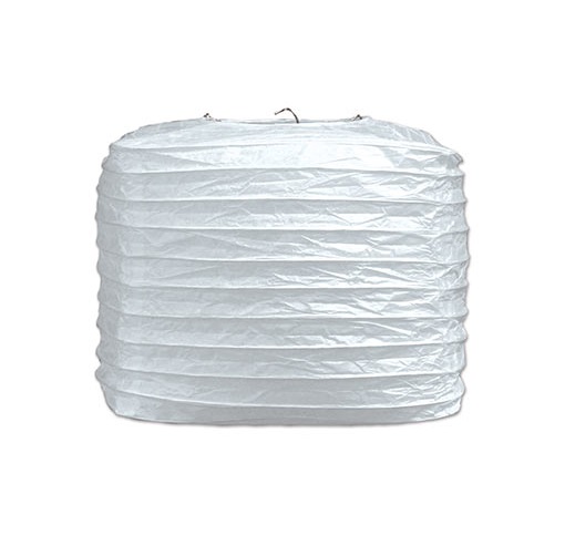 Beistle Club Pack of 24 White Square Paper Lantern Hanging Party Decorations 8"