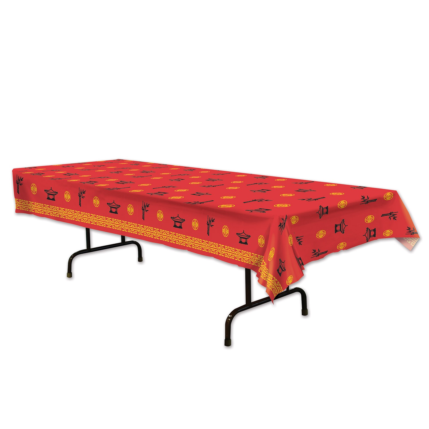 Party Central beistle 59966 asian tablecover, multicolor (pack of 1)