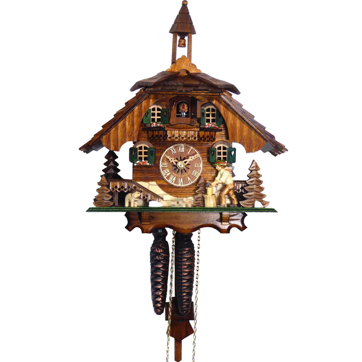 Alexander 12" Engstler Weight-Driven Full Size Cuckoo Wall Clock