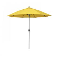 Outdoor Living and Style 7.5ft Outdoor Casa Series Olefin Canopy Patio Umbrella With Crank Open and Auto Tilt System, Yellow