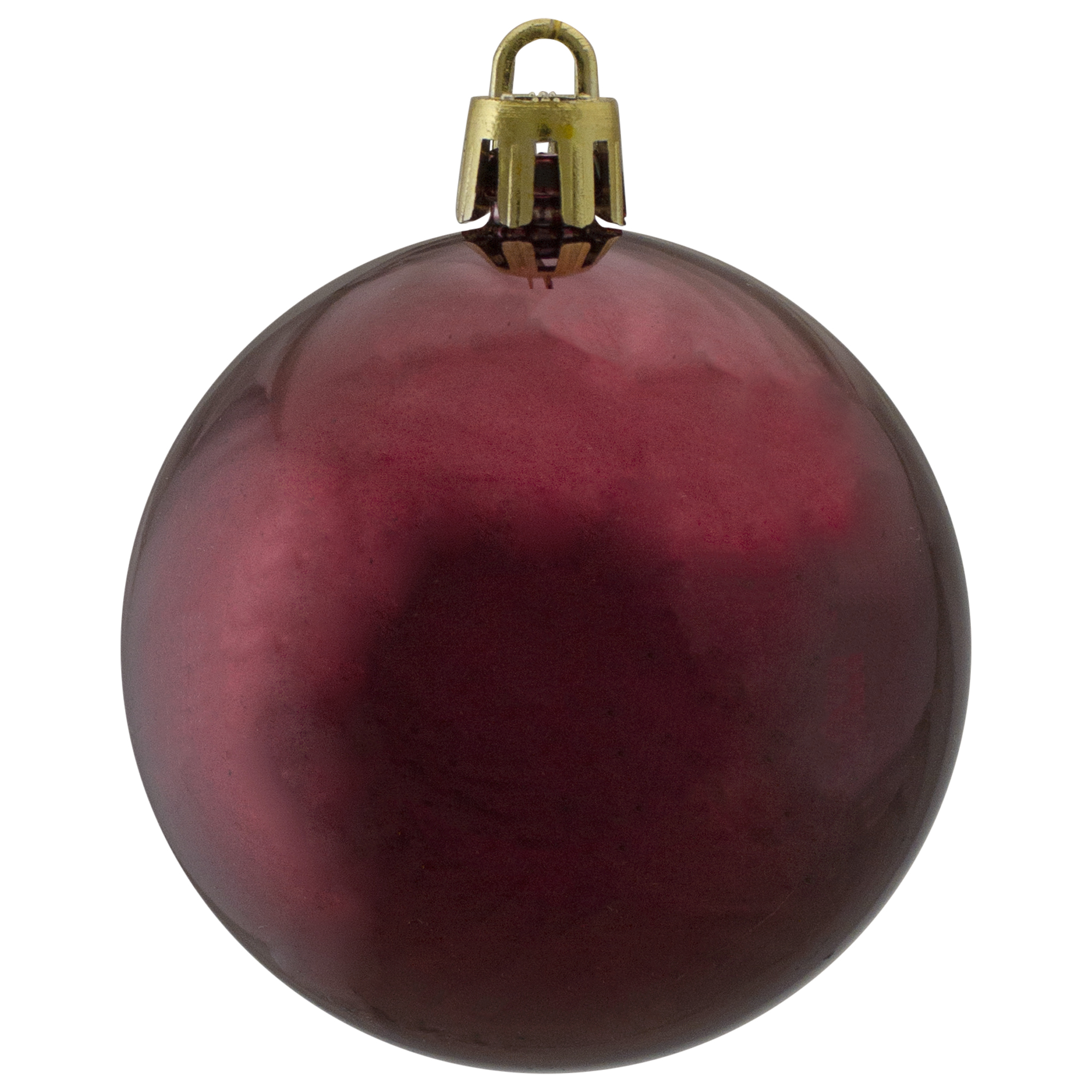 Northlight 60ct Burgundy Shatterproof Shiny Christmas Ball Ornaments 2.5" (60mm)