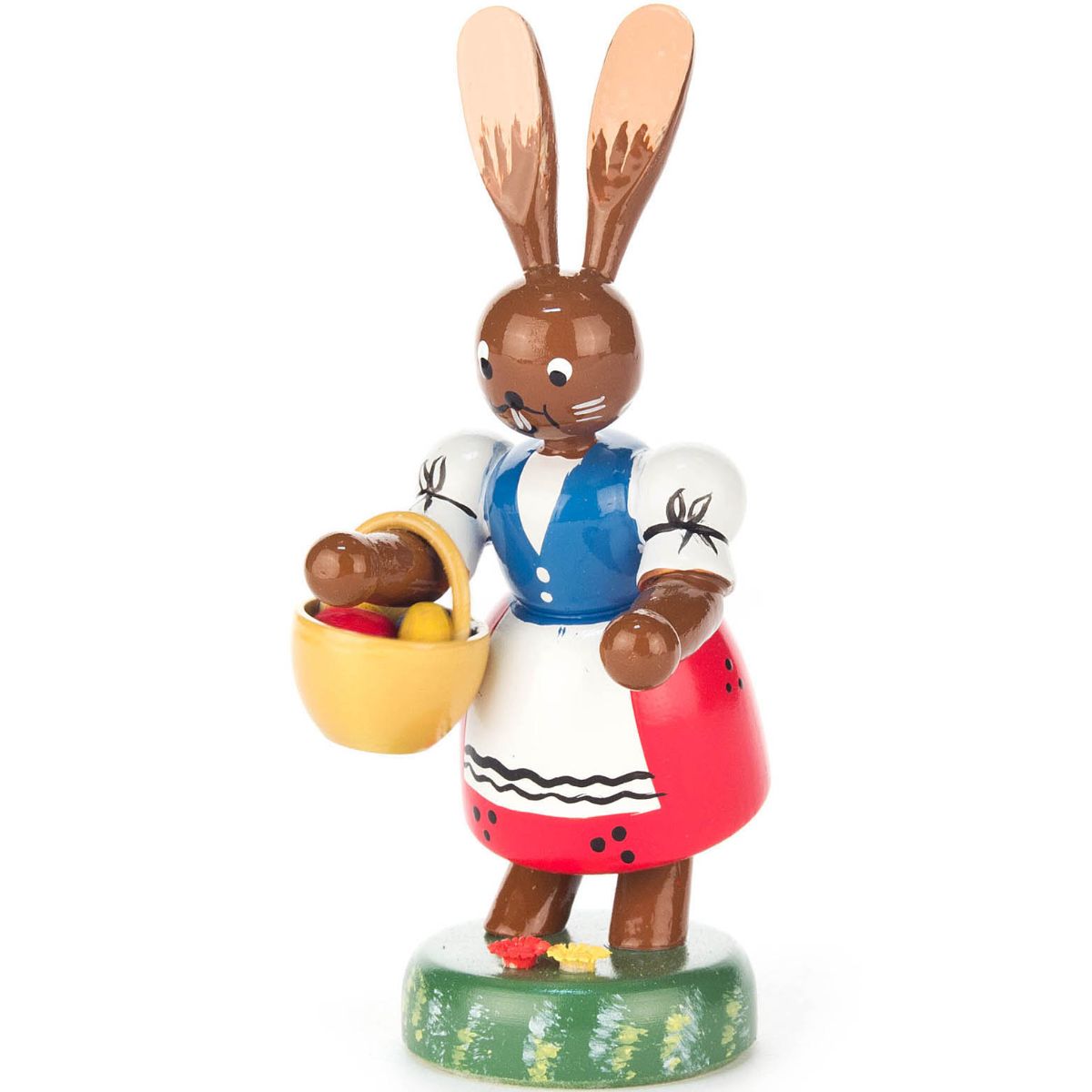 Alexander 4" Dregeno Bunny Lady Easter Figure with Egg Basket
