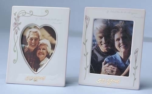 Roman Club Pack of 24 White 25th Silver Wedding Anniversary Photo Picture Frames 8"