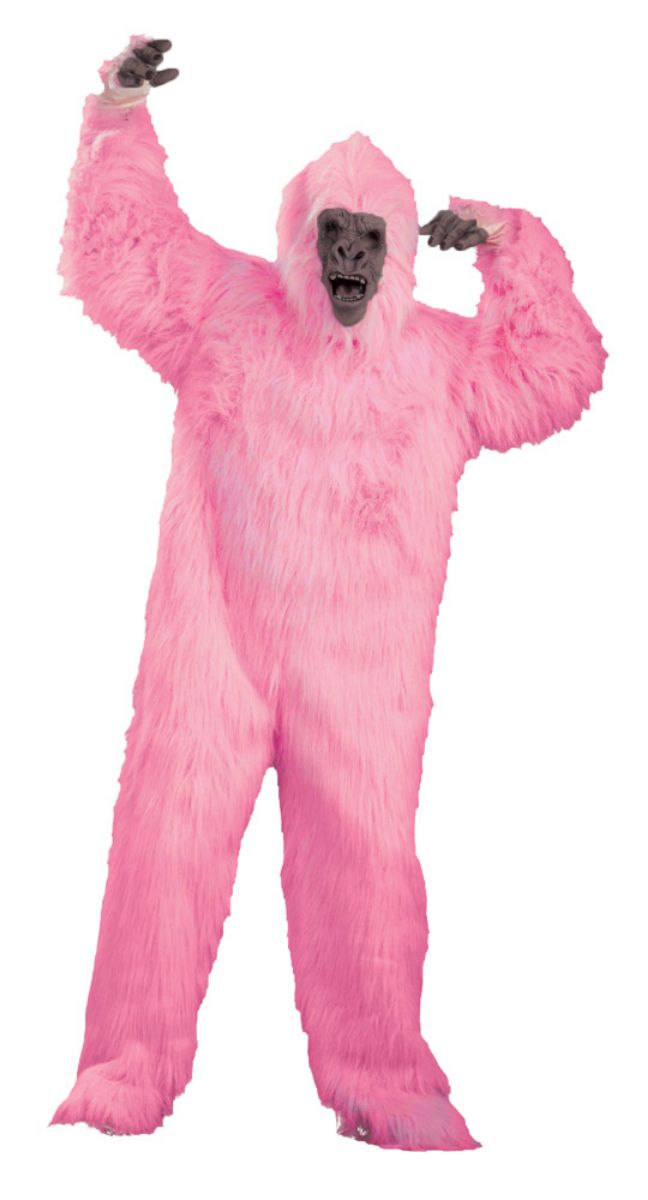 The Costume Center Pink Gorilla Unisex Adult Halloween Costume with Mask