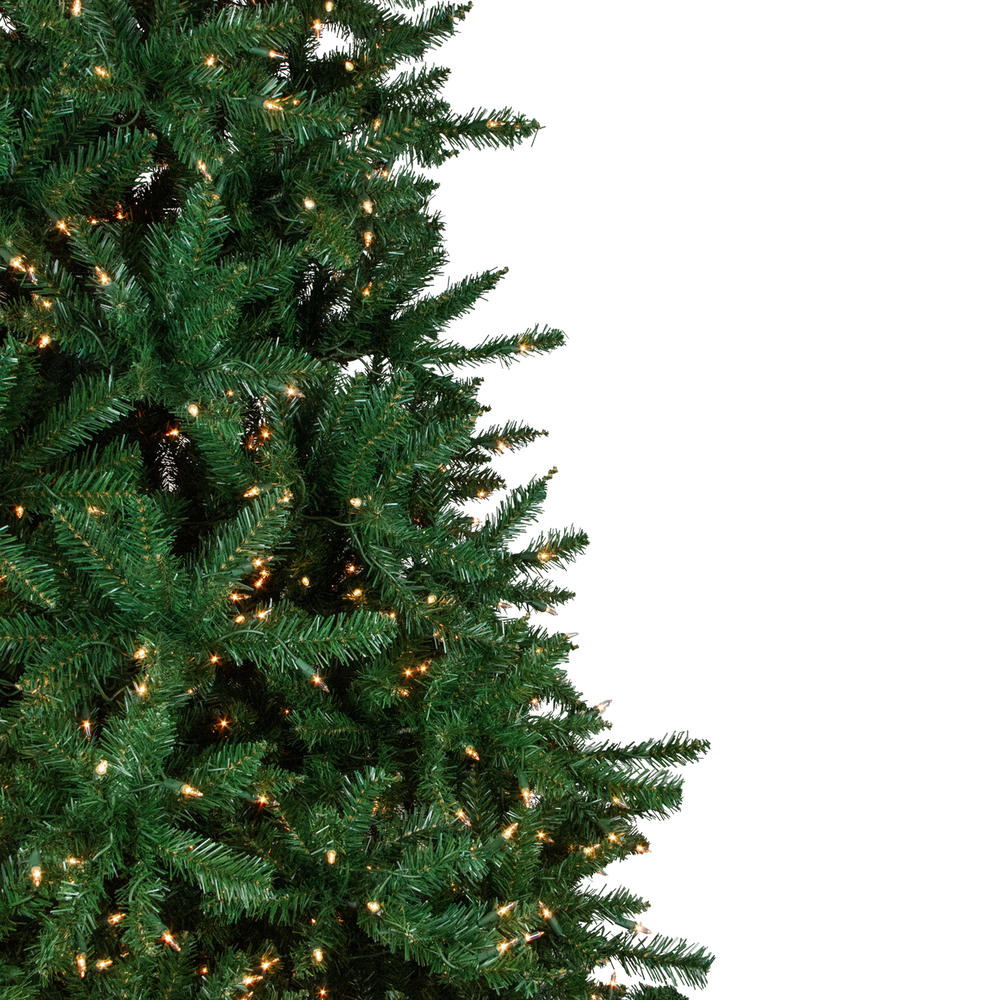 Northlight 9' Pre-Lit Twin Falls Pine Artificial Christmas Tree, Clear Lights