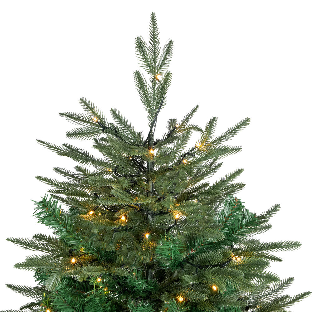Northlight Real Touch™️ Pre-Lit Full Hudson Fir Artificial Christmas Tree - 9' - Warm White LED