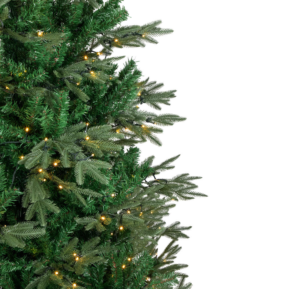 Northlight Real Touch™️ Pre-Lit Full Hudson Fir Artificial Christmas Tree - 9' - Warm White LED