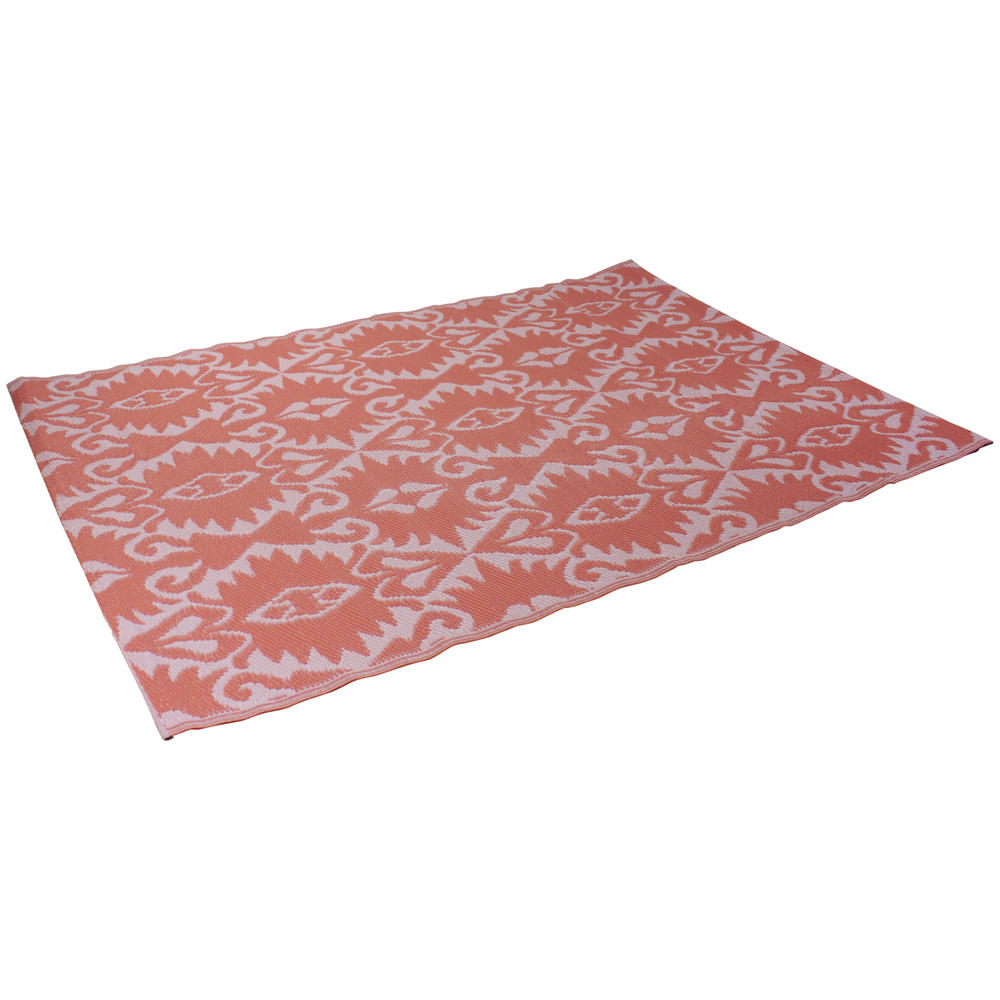 Northlight 4' x 6' Pink Abstract Pattern Rectangular Outdoor Area Rug