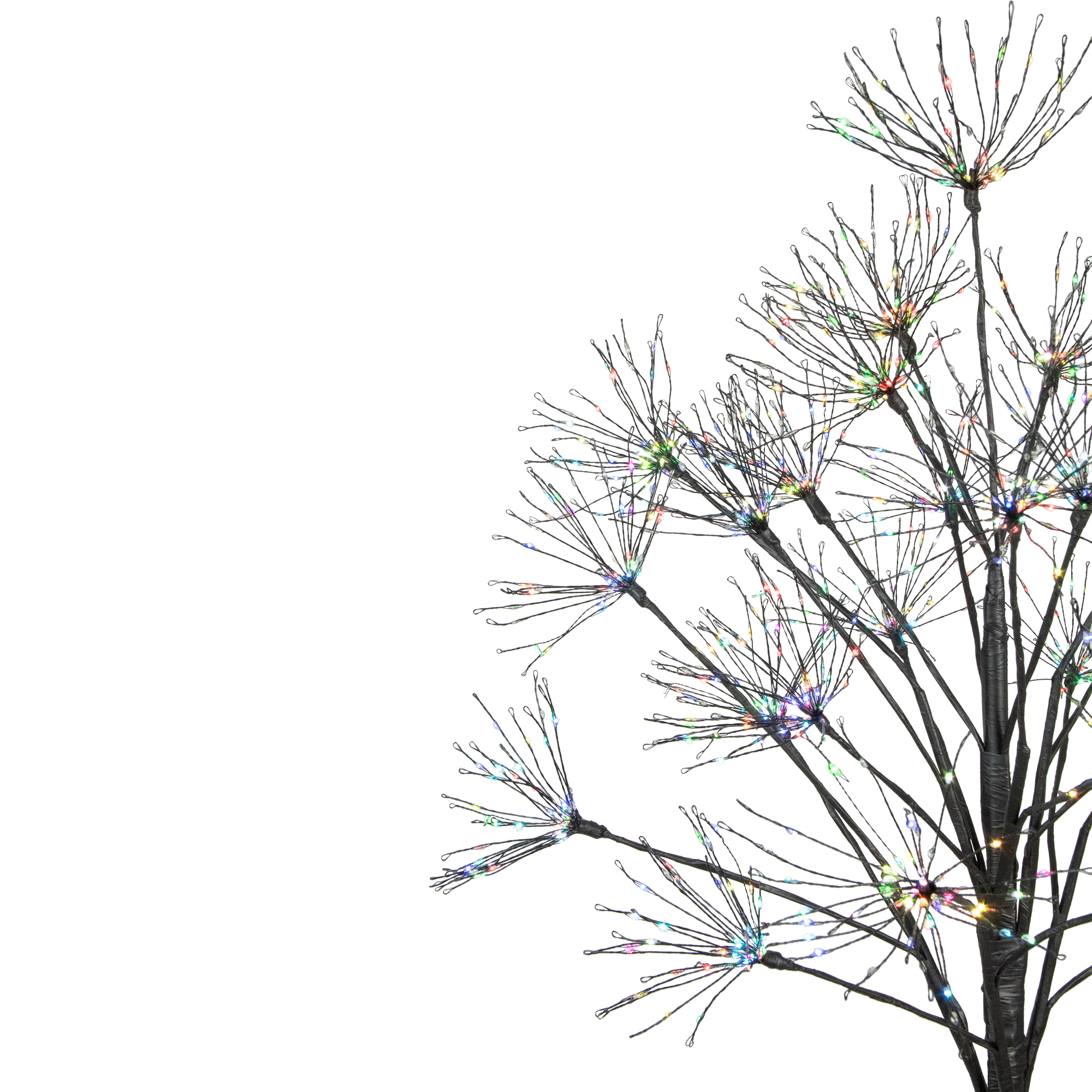 Northlight 5' LED Lighted Christmas Fireworks Tree, Multi-Color Lights