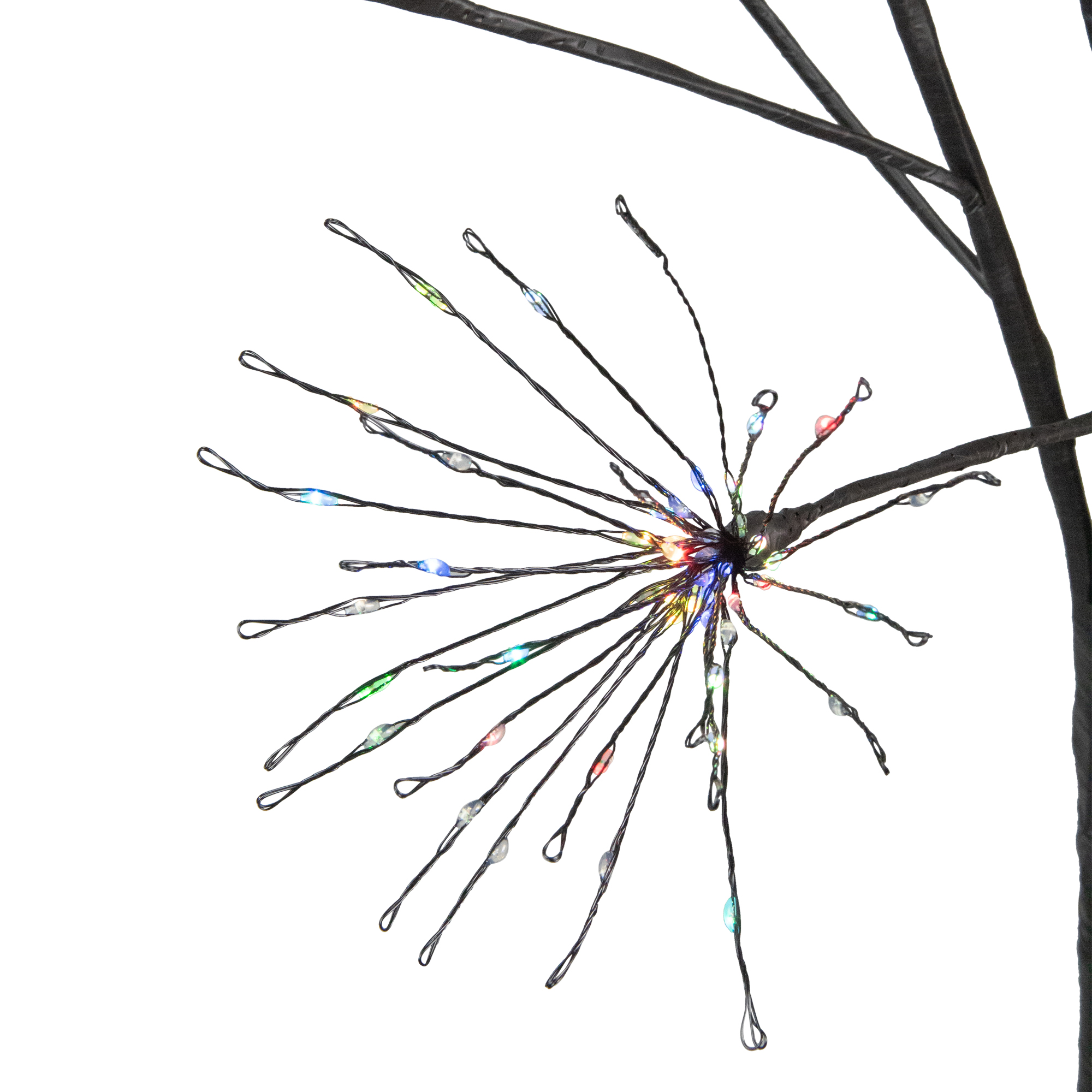 Northlight 5' LED Lighted Christmas Fireworks Tree, Multi-Color Lights