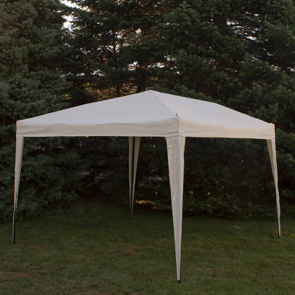 Northlight 10' x 10' Beige Pop-Up Outdoor Canopy Gazebo