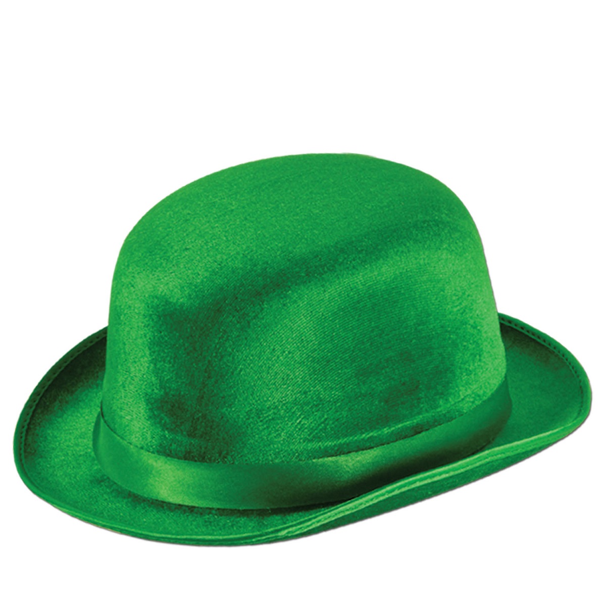 Beistle Club Pack of 12 Green Vel-Felt St. Patrick's Day Derby Hat - Adult Sized