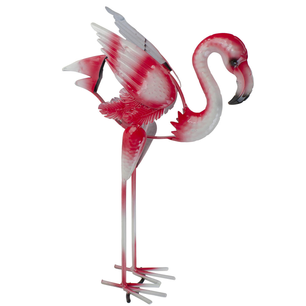 GCI Pink and White Kinetic Flamingo Christmas Figurine