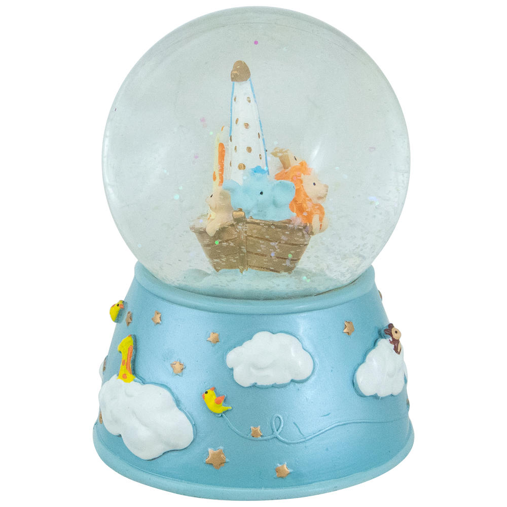 Northlight 5" Children's Blue Sleepy Time Musical Snow Globe