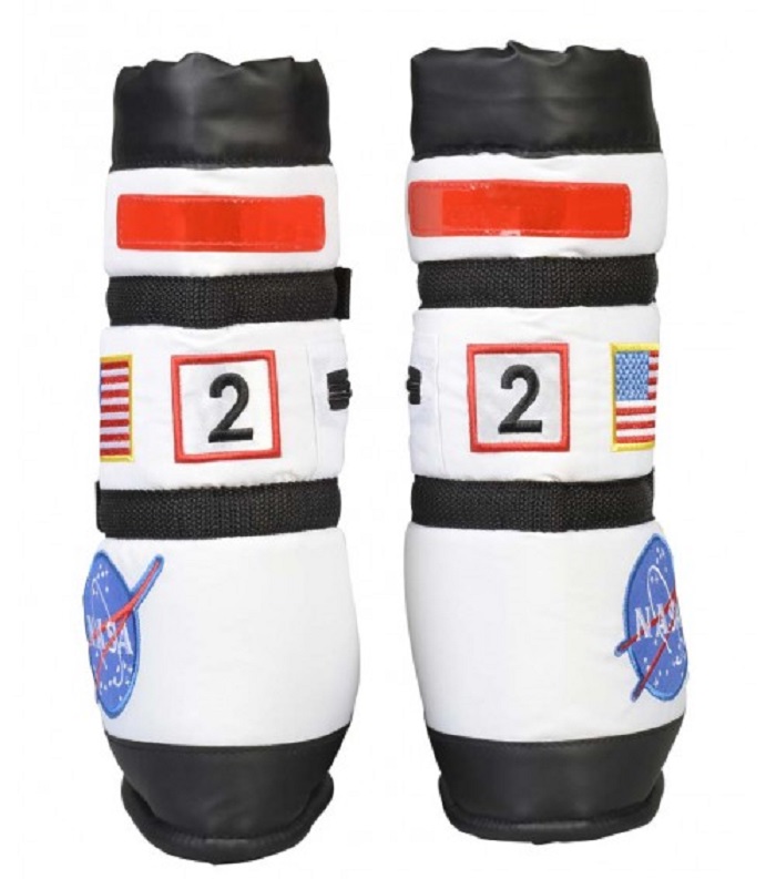The Costume Center 11" Astronaut Boots, White - Large