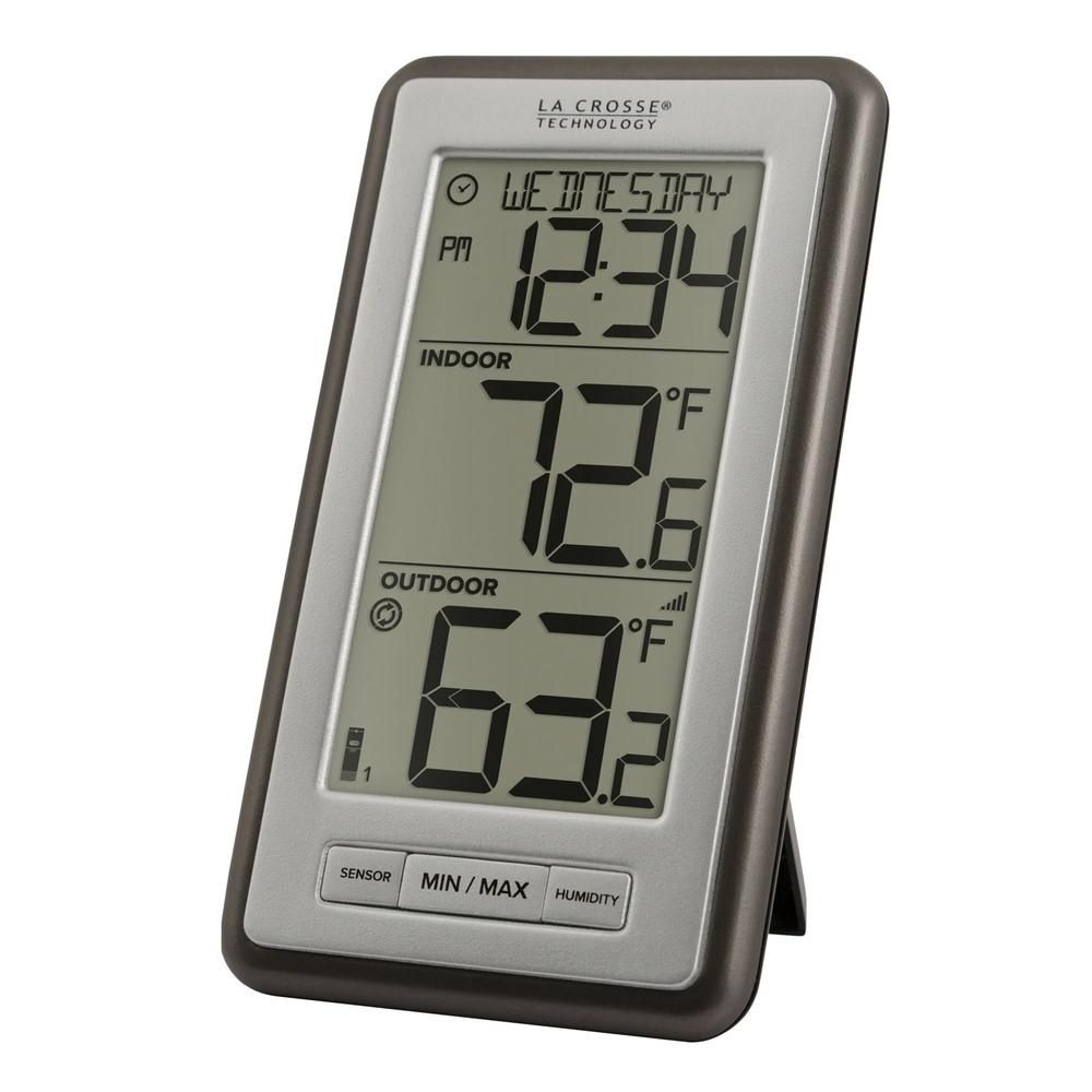 La Crosse Technology 6” Silver and Gray Wireless Weather Station