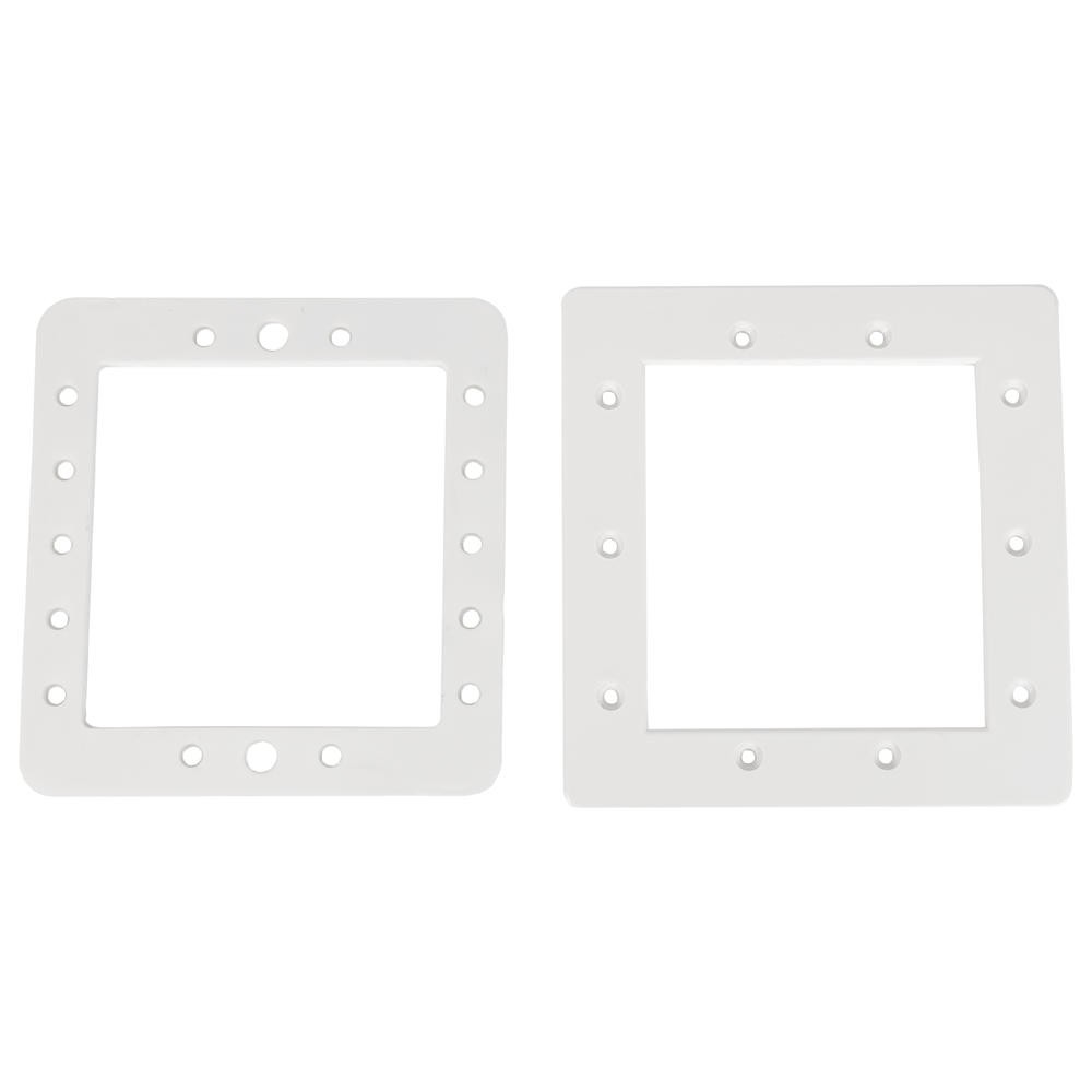 Swim Central 8.25" White Hydrotools Swimming Pool Skimmer Face Plate and Butterfly Gasket
