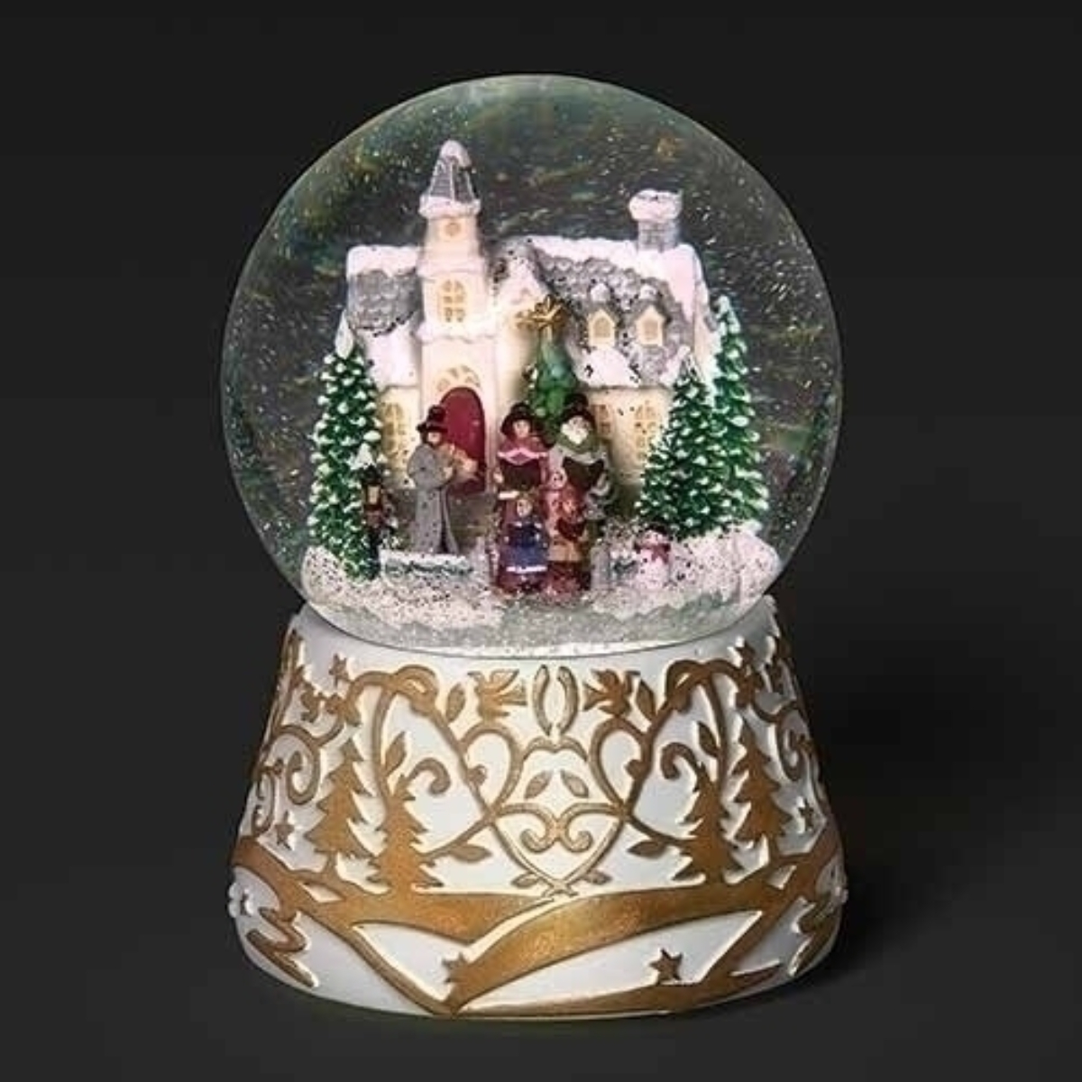 Roman 6.75" LED Lighted Church Christmas Musical Snow Globe