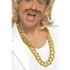 Smiffys 46" Gold Unisex Adult Chunky Necklace Halloween Costume Accessory - One Size