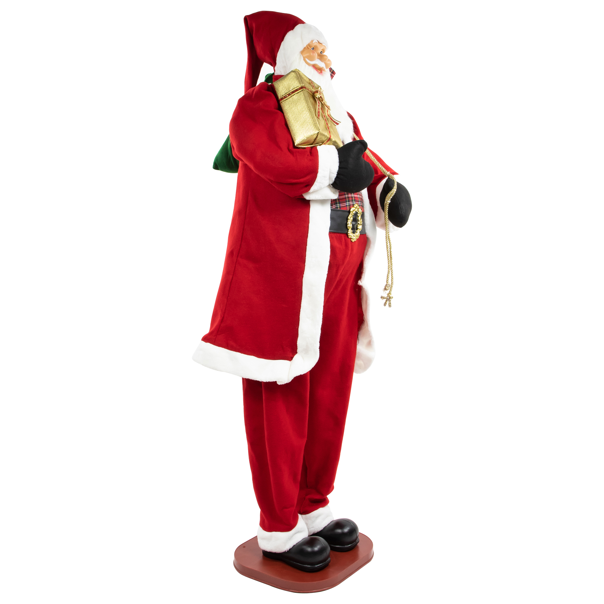 Northlight 72" Country Santa Claus Standing Christmas Figure