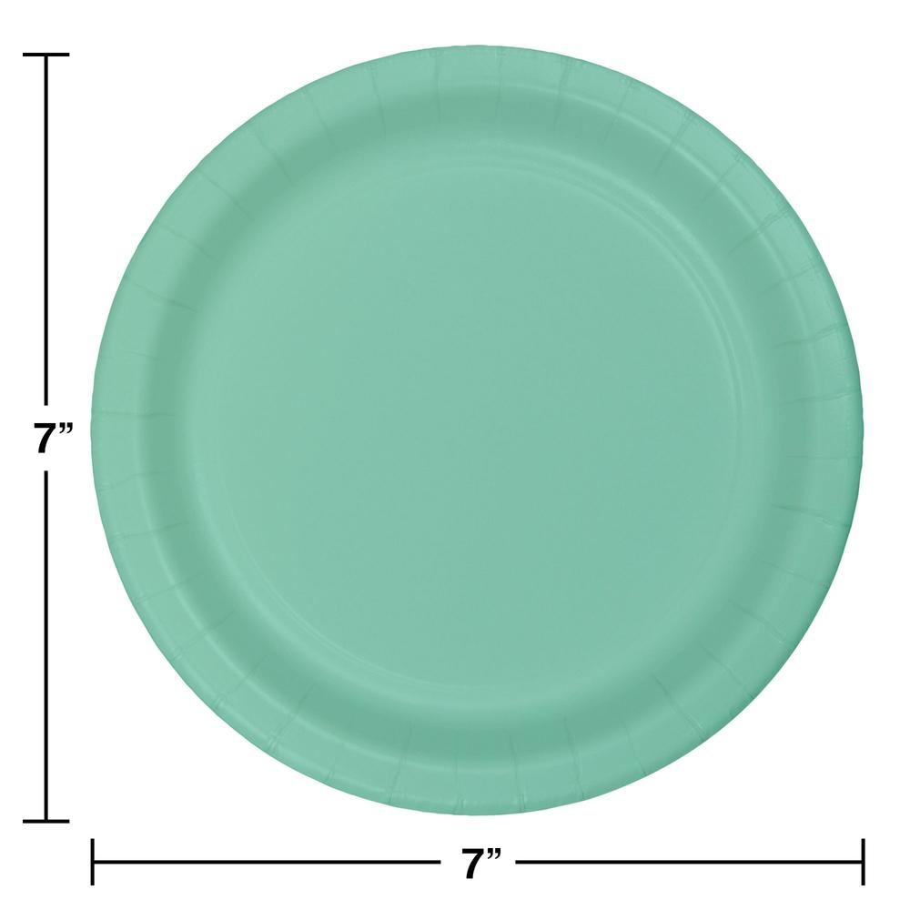 Party Central Club Pack of 240 Mint Green Round Durable Luncheon Plates 7"