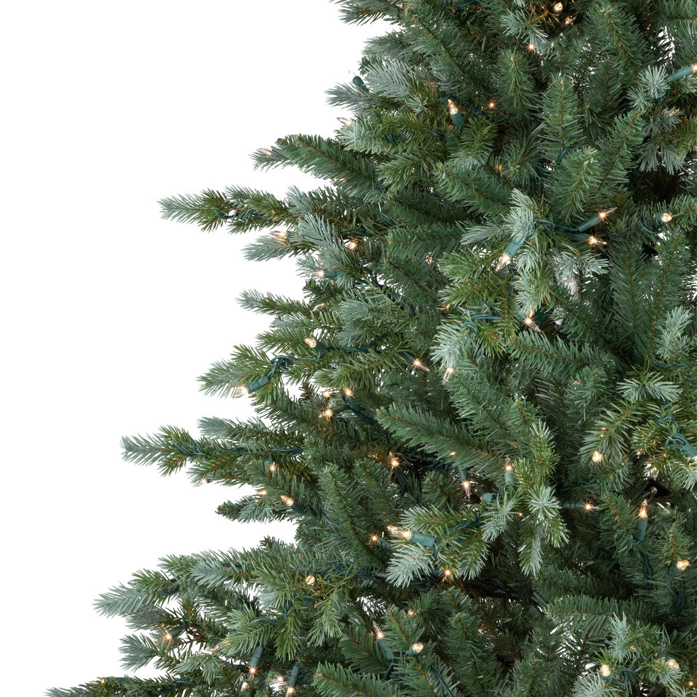Northlight Real Touch™️ Pre-Lit Medium Blue Spruce Artificial Christmas Tree - 9' - Clear Lights