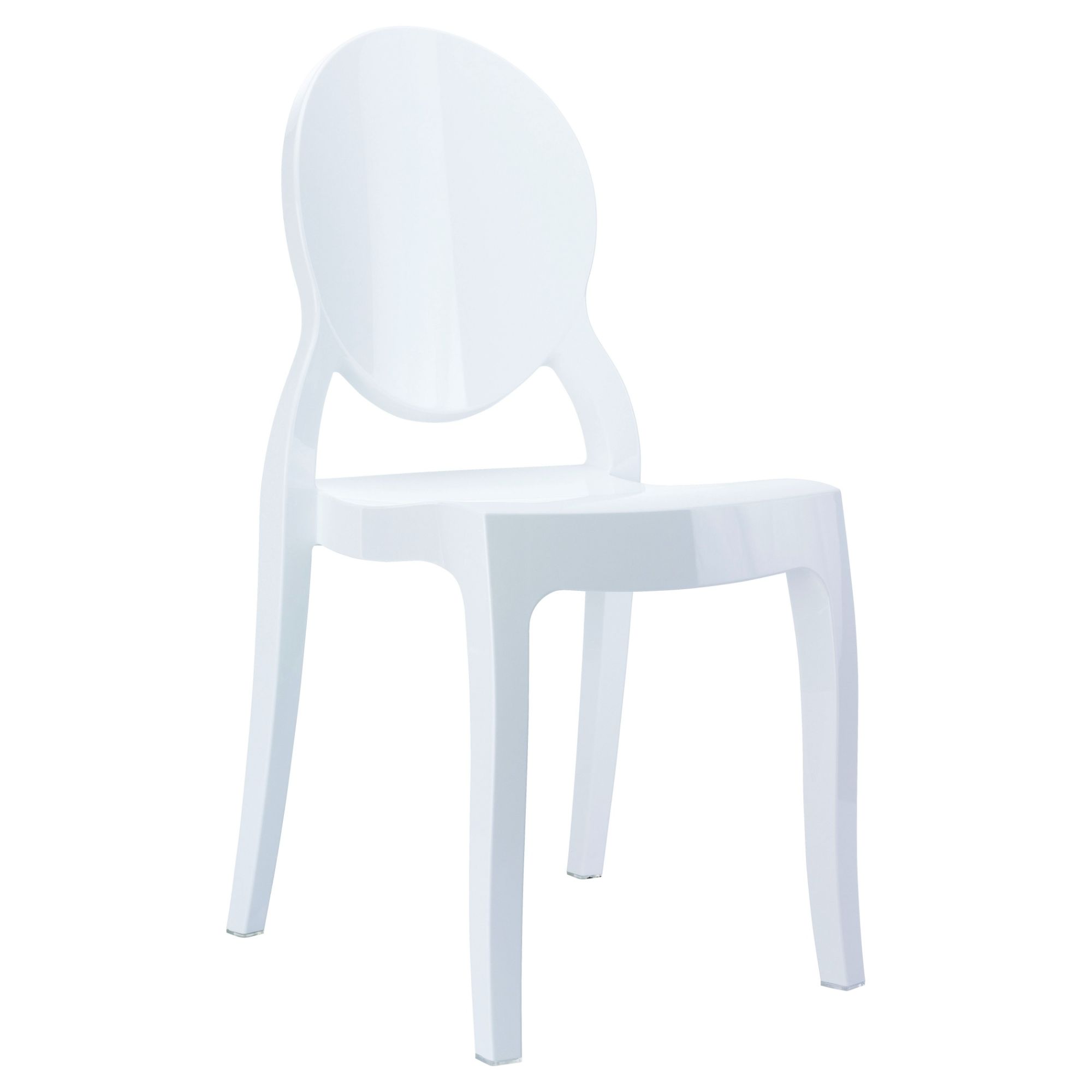 Luxury Commercial Living SIESTA Baby Elizabeth Kids Chair Glossy White