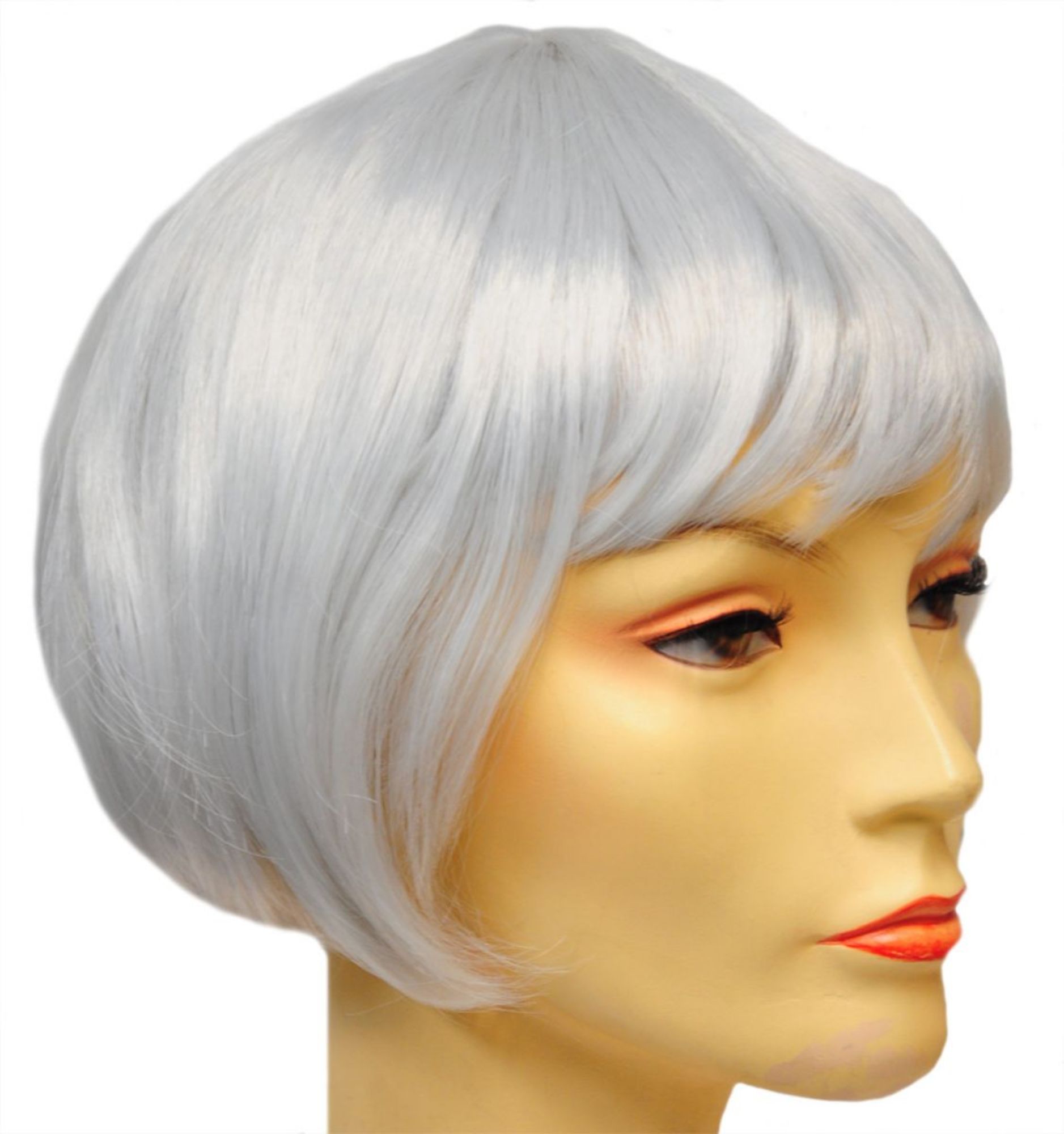 The Costume Center White Lulu Women Adult Halloween Wig Costume Accessory - One Size