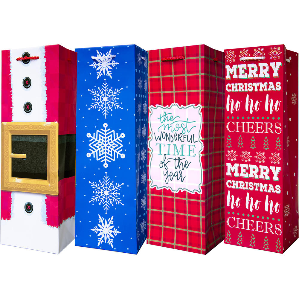 CC Christmas Decor Set of 672 Christmas Gift Bags with Spinner Retail Rack