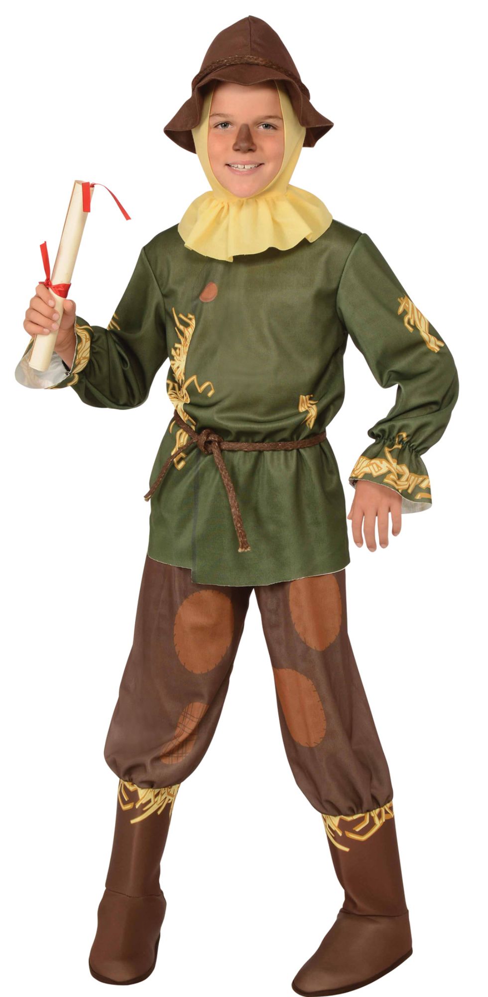 The Costume Center Green and Brown Wizard of Oz Scarecrow Boy Child Halloween Costume - Large