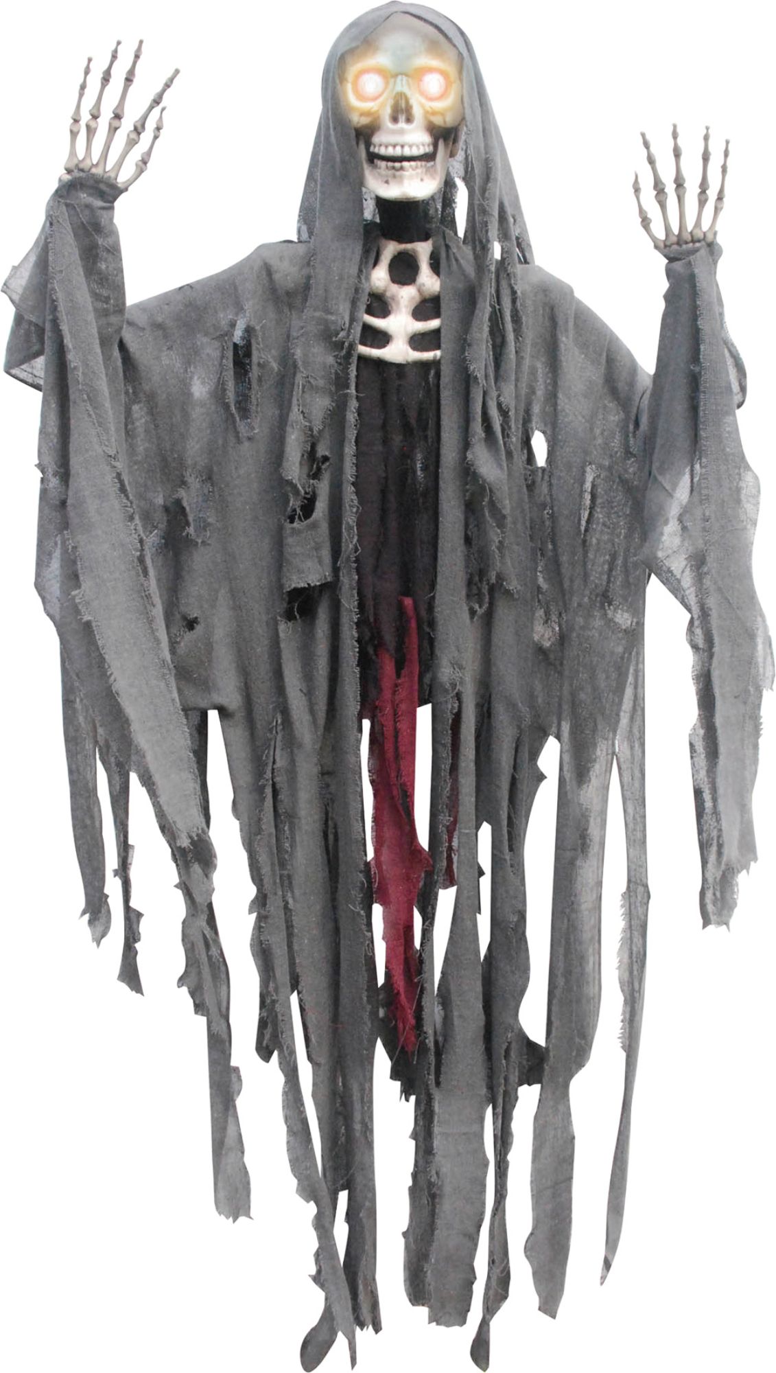 The Costume Center 60" Gray and Black Peeper Reaper With Moving Eyes Halloween Prop