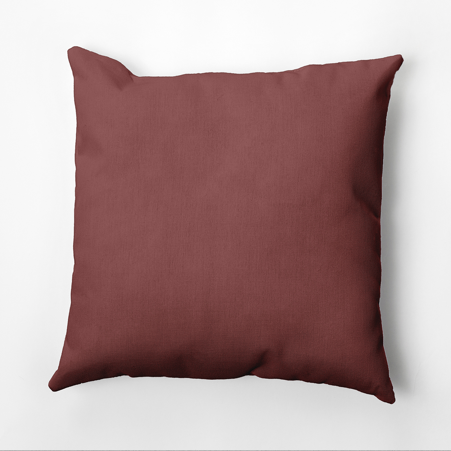 Contemporary Home Living 20" x 20" Red Solid Square Outdoor Throw Pillow