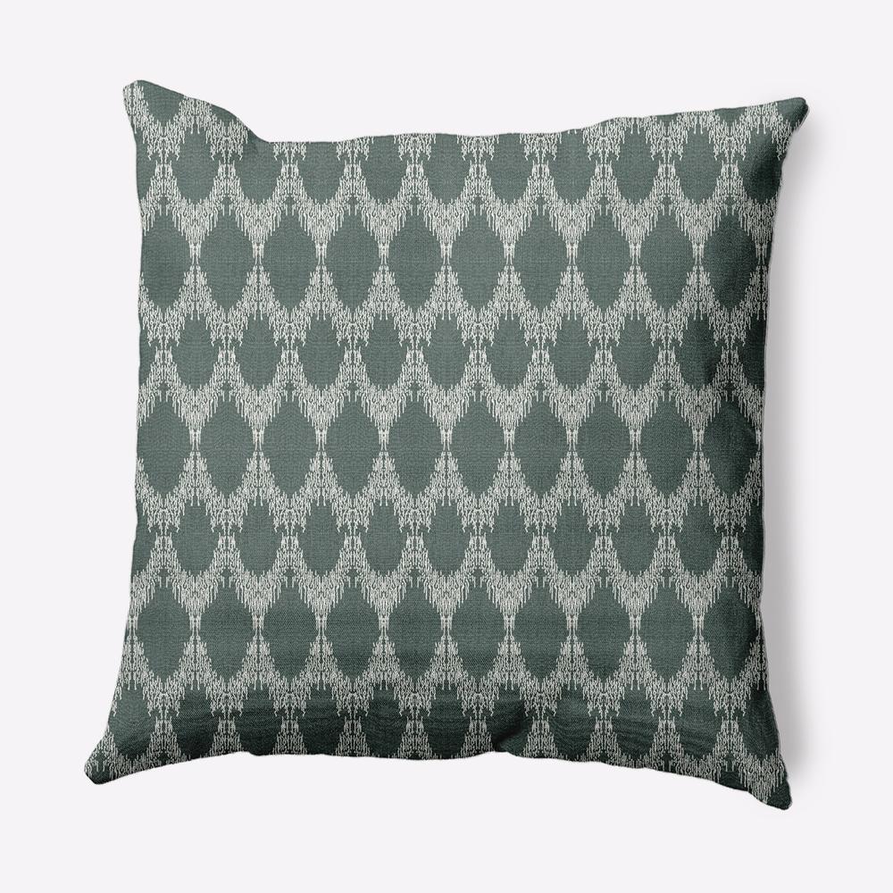 Contemporary Home Living 26" x 26" Green and White Westminster Square Throw Pillow