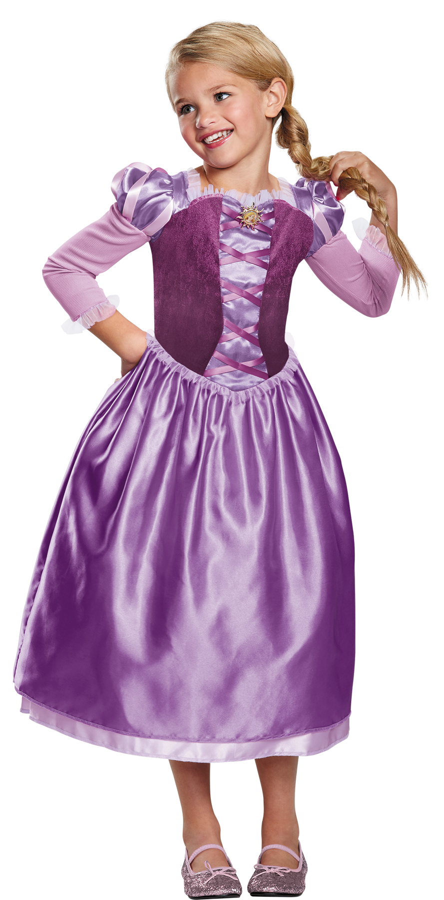 The Costume Center Purple Rapunzel Day Dress Class Girl Toddlers Halloween Costume - Medium