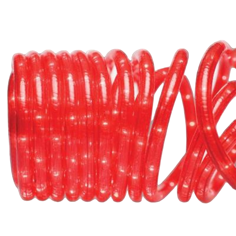 CC Christmas Decor 18' Red Clear Lights Outdoor Decorative Christmas Rope Lights