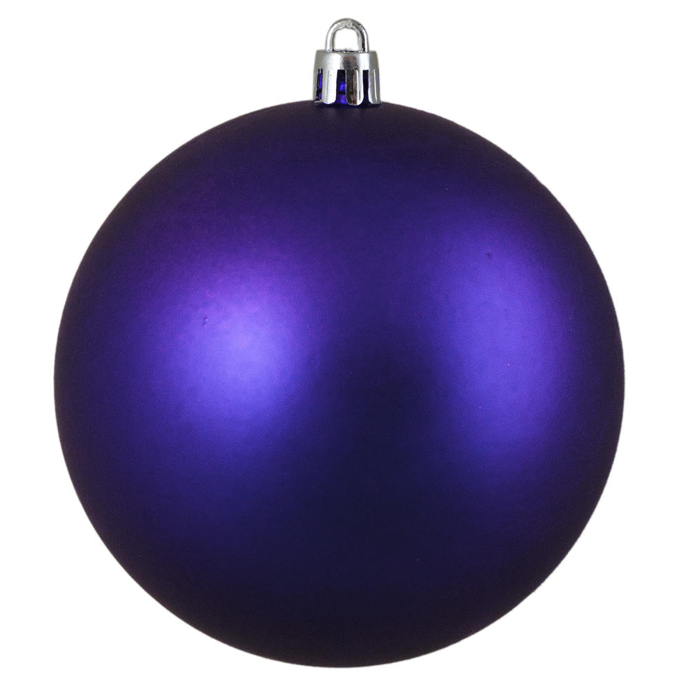 Northlight Matte Indigo Blue Shatterproof Christmas Ball Ornament 4" (100mm)