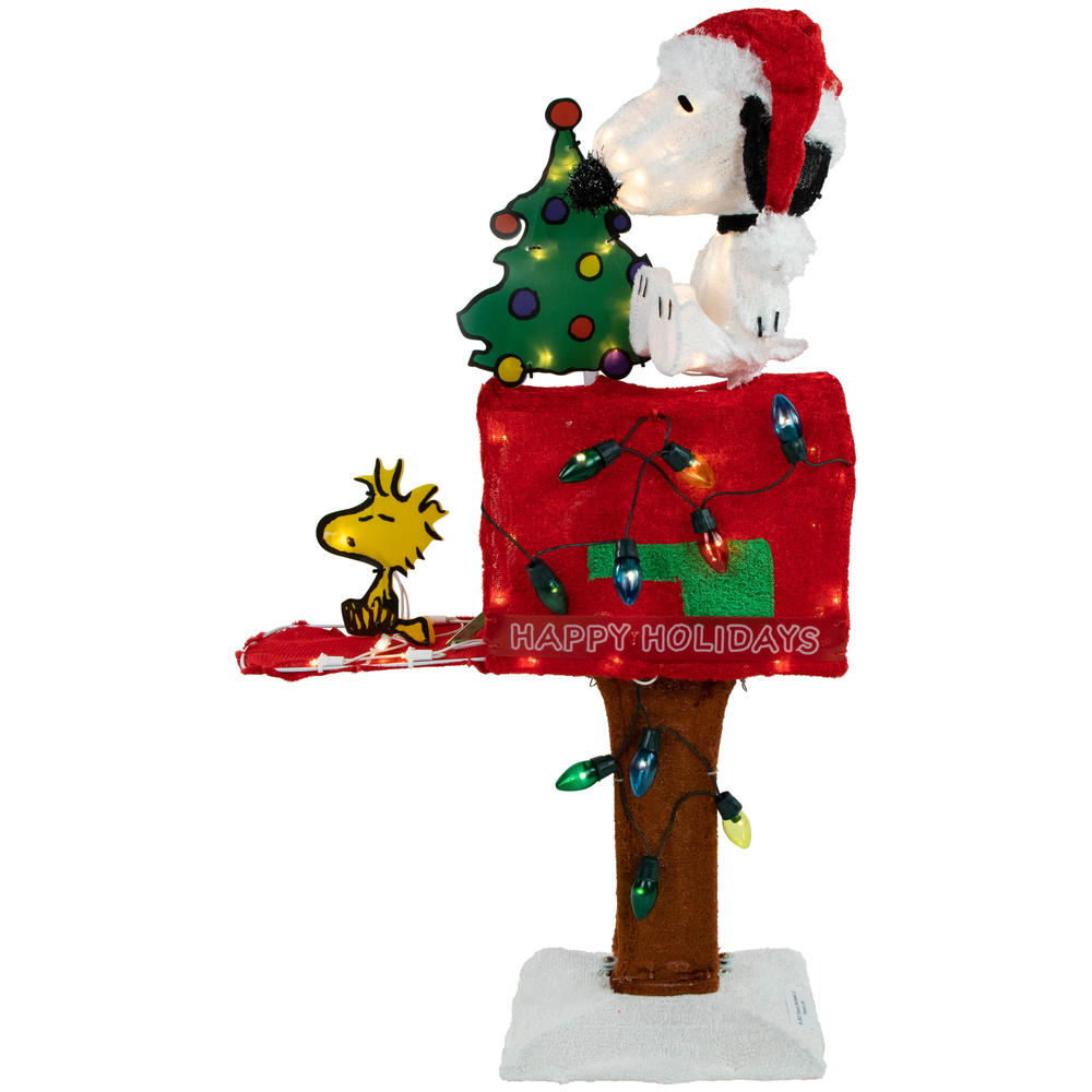 Northlight 32" LED Lighted Peanuts Snoopy on Mailbox Outdoor Christmas Decoration - Clear Lights