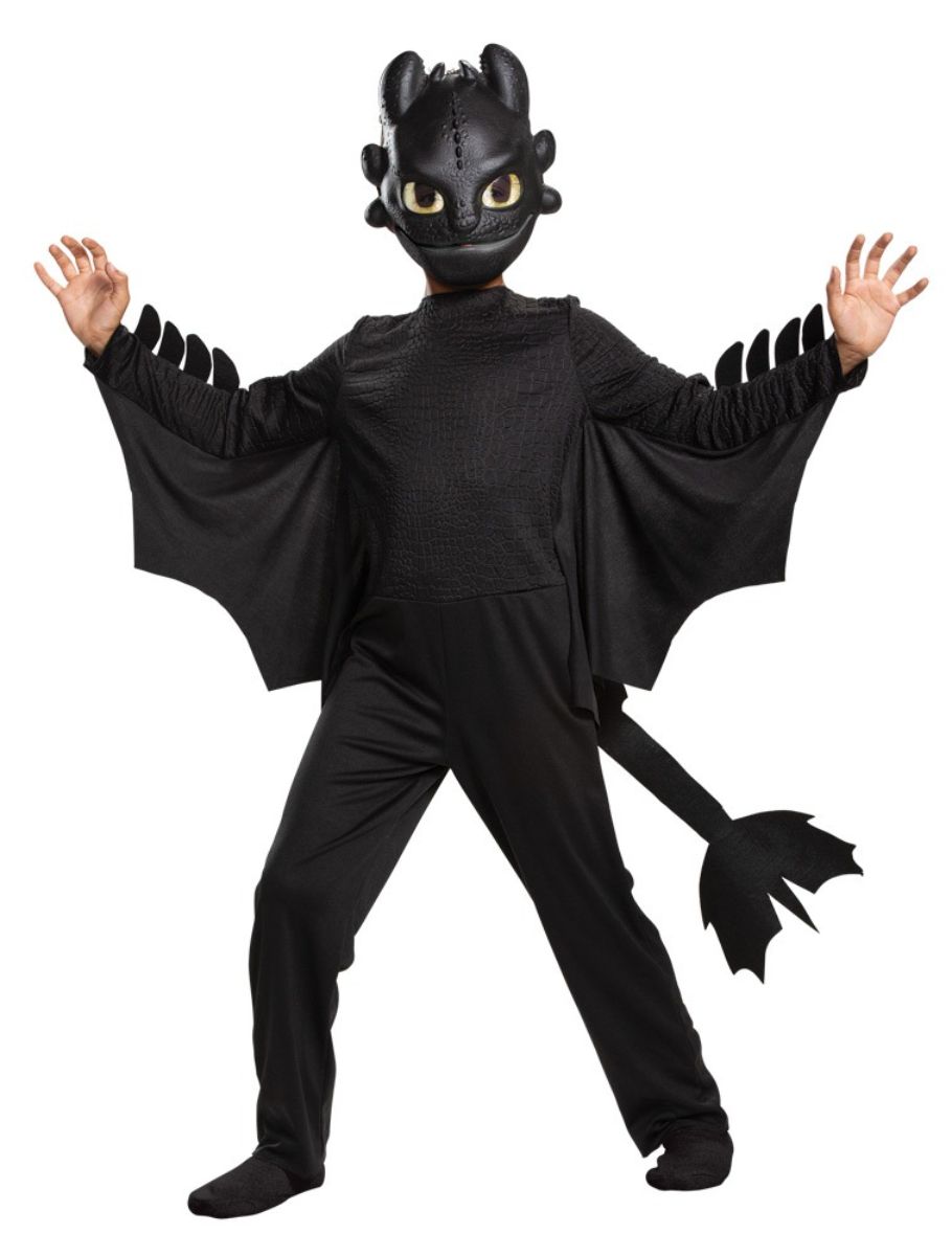 The Costume Center Black Toothless Classic Boy Child Halloween Costume - Medium